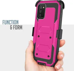 Fundas de teléfono para Samsung Z FOLD 4 con Defender Heavy Duty a prueba de golpes protectora de doble capa resistente contraportada