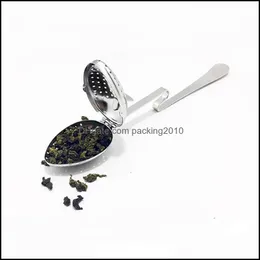 High Quality 304 Stainless Steel Cup-Type Tea Clip Filter Ball Tool Lz1462 Drop Delivery 2021 Coffee Tools Drinkware Kitchen Dining Bar H