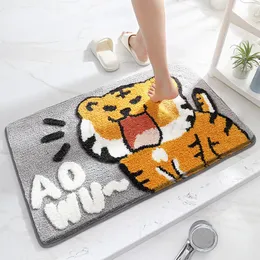 Carpets Year Of The Tiger Cartoon Home Bedroom Carpet Thickened Water Absorption And Anti-skid Floor Rug Children's Mat For HallwayCarpets