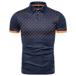 Short Sleeve Shirt Contrast Color Polo Clothing Summer Streetwear Casual Fashion Men Tops 220618