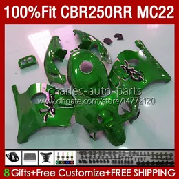 Honda MC22 CBR 250RR 250 RR için enjeksiyon Tüm Green CBR250 CC 90 91 92 93 94 95 96 97 98 91 131NO.205 CBR250RR CBR 250CC 1990 1991 1992 1993 1996 1997 1998 1999 PERSASYONLAR