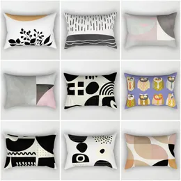 Cushion/Decorative Pillow Decorative Home Throw Pillows Case For Sofa Cushion Cover Nordic 40x60cm 30 50 40 60Rectangular Short Plush Waist