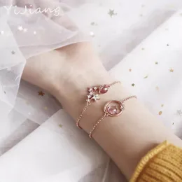 リンクチェーンフレンドメテオシャワーブレスレット女性用ヴィンテージジュエリーbijoux femme moon合金セットfawn22