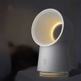 HL Happy Life Nesugar 3 in 1 Mini Cooling Fan Fan Bladeless Desktop Fan Mist Mist Mist مع ضوء LED