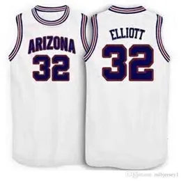 I punti di ricamo personalizzati della maglia da basket Sean Elliott Arizona Wildcats personalizzano qualsiasi dimensione e nome