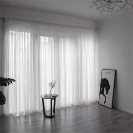 Perde Drapes Düğün Ev Mutfak Dekorasyonu için Avrupa Saf Beyaz Gazlı Gezazı 100x200cm/140x240cm Günlük Dekorcurtain