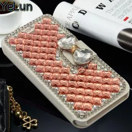 YeLun For Oukitel K8000 K7000 K6000 Pro Case Luxury Bling Shiny Rhinestone Diamond Girl Noble Wallet Holder Stand Case