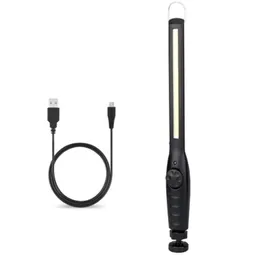USB -laddningsbar fackla LED -arbetsljusfacklor 1 COB Light Strip Firllight Car Styling med berörbar nattlampor Lampa med magneten