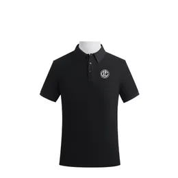 FC Lugano للرجال والسيدات Polos القميص المتطور تمشيط القطن مزدوج حبة صلبة تلوي