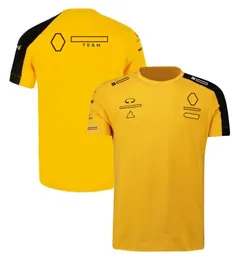 2023 Novo terno de corrida de equipe F1 Men e mulheres Round Peck Driver T-shirt