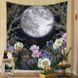 Tapestries Cilected Plants Flowers Tapestry Wall Hanging Mushroom Butterfly Print Home Decor Background Fabric Picture BlanketTapestries