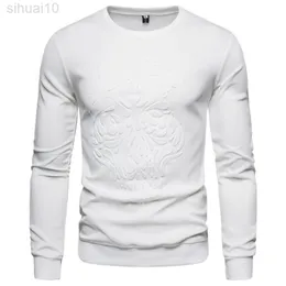 Mannen Sweatshirts 2021 Nieuwe Lente En Herfst Drie-Dimensione Patroon Mannelijke Trui Trendy Dunne Koreanse Stijl Tiener Jongens Merk L220730
