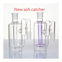 Hookah Glass Ash Catcher 90 Examensdusch Huvud Percolator En inuti 14mm eller 18mm gemensamt tjockt klart bubblerrör