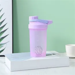 500 ml vattenflaska för dryck Plastläckofast sport S Protein Shaker Drinkware BPA gratis 220531