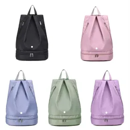 Abendtaschen Damen Yogo Rucksack Tasche Neue Trocken- und Nasstrennung mit Schuhaufbewahrung Wasserdicht für LL Fit Gym #A57