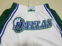 2022 Team Basketball Shorts City White Dalla Running Sports Clothes With Zipper Pockets Size S-XXL Mix Match Order High Quality
