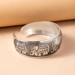 Bracelet Vintage Thai Argent Elephant Ethnique Large Animal Bracelets Pour Femmes Hommes Bijoux AccessoiresBangleBangle Lars22 Du 21 77 DHgate