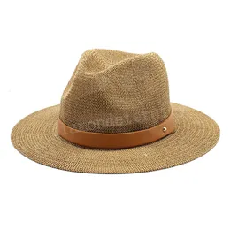 Summer Wide Brim Cappello da sole per le donne Cappelli a maglia a mano Paglia per esterni Esterni Traspirante Beach Sun protective Cap Chapeau