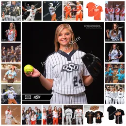 Oklahoma College Baseball nosza stan 2022 NCAA zszyty Cowgirls Softball Baseball Jersey OSU 1 Brianna Evans 3 Scotland David 4 Taylor Tuc