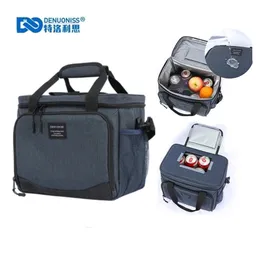 DENUONISS 16L Insulated Thermal Cooler Lunch Box For Work Picnic Car Bolsa Refrigerator Portable Shoulder Bag 220701