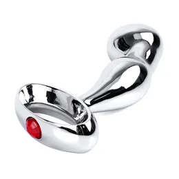 Butt Plug Metal Anal Hole do gancho Ring Dilator Breads Prostate Massage para masturbação feminina Toys sexy L1