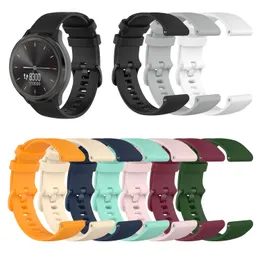 Soft Silicone Straps Watchband Bracelet Wrist Strap Waterproof Wristband Sport Women Men For Garmin forerunner 245 18mm 20mm 22mm Smart Watch Band