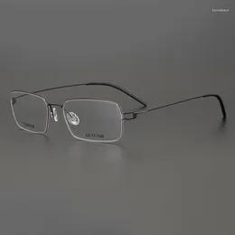 Modne okulary przeciwsłoneczne ramy projektanta marki okulary bez krawędzi z najwyższej jakości mężczyźni optyczne kobiety na receptę na zewnątrz okulary Belo22