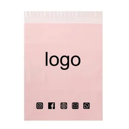 50pcs Printed Mailers Bags Self Sealing Custom Express Packaging Pouch Courier lopes Parcel 220704