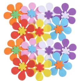 Flores decorativas grinaldas 200pcs formas de flores adesivo durável portátil criativo criativo auto-adesivo artesanato adesivo de artes