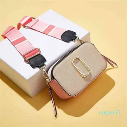 3ABags Handtasche, PU-Textur, breiter Riemen, einzelne Schulter, Messenger, kleine wilde Mode, Damen-Kameratasche