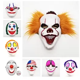 Stock PVC Halloween Mask Scary Clown Party Mask Payday 2 for Masquerade Cosplay Halloween Horrible Masks