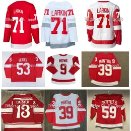 Moritz Seider Maglia da hockey Tyler Bertuzzi Dylan Larkin Danny DeKeyser Marc Staal Simon Edvinsson Lucas Raymond Steve Yzerman Nick Leddy Bob