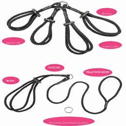 Nxy Sm Bondage Sex Cato Retirement Rope Slave Giocattoli di ruolo per coppie Giocattoli per adulti Prodotti Shibari Hogtie Fetish Harnes 1216