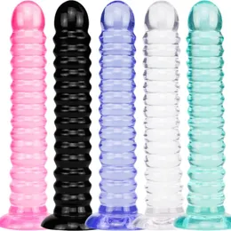 Giocattoli anali Dildo anale in gelatina stile 5 con ventosa Enormi dildo Giocattoli sessuali per donne 220822