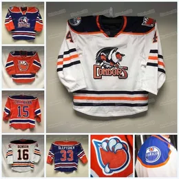 Vipceomitness Custom Bakersfield Condors Ahl хоккей -майка Сет Гриффит Купер Мароди Адам Крэнкнелл Филип Брюберг Рафаэль Лавуа Джеймс Хэмблин