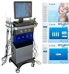 Hög kvalitet. 11 I 1 H2O ansiktsmaskin Aqua Face Clean Microdermabrasion Professional Oxygen Facial Equipment Crystal Diamond Water Peeling