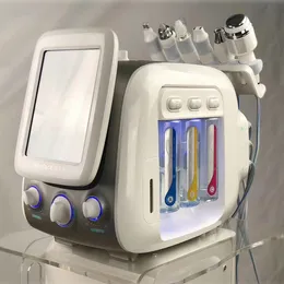 6-in-1 Hydra Peel Facial Machine：Microdermabrasion、RF、Hot/Cold Treatment、瘢痕除去 - アクア酸素注入と小さなバブルクレンジング用。