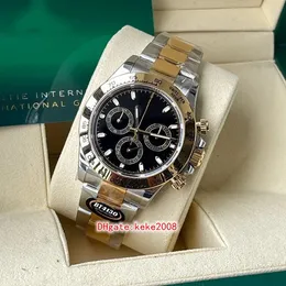 2 스타일 BT Perfect Men Watch Ultra Thin 116503 40mm 904L 노란색 두 톤 골드 다이아몬드 Cal.4130 자동 기계식 방수 남성 시계 손목 시계