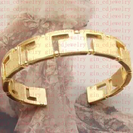 Modedesigner armband V Letter Armband Banshee Medusa Head 18K Gold Plated Womens VE277 Bangle
