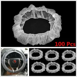 Steering Wheel Covers 100pcs/Set Universal Disposable Plastic Cover Car AccessoriesSteering