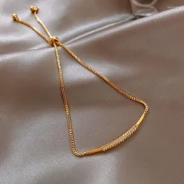 Catena di collegamento Real Gold Elettroplande Piccolo nodo di bambù tipi di tipi di tipi di nicchia Design Sense Gioielli rosso Simple Red