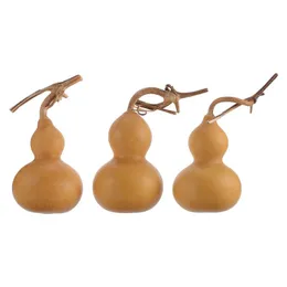 Decorative Objects & Figurines 3 Pcs Gourd Shaped Adornment Durable Natural Desktop Ornament Home Decor