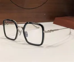 Ny modedesign Optisk glasögonblå jobb retro fyrkantig ram Klassisk enkel och populär stil mångsidig glasögon transparent lins