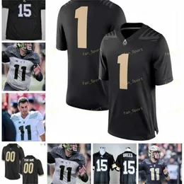 Thr NCAA College Maglie Purdue Boilermakers 94 Ryan Kerrigan 33 Jackson Anthrop 40 Zander Horvath 26 Rod Woodson Calcio personalizzato cucito