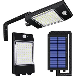 Lampione solare da esterno orientabile a 360 gradi Solar Flood Security Lamp Motion Sensor Lights Ecofriendly e risparmio energetico