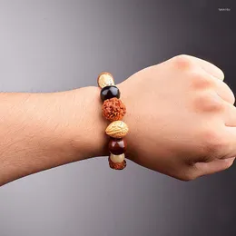 Bärade strängar Nature Bodhi 18 Style pärlor armband för kvinnor mode rudraksha män religiösa buddha meditation buddhism smycken fawn22
