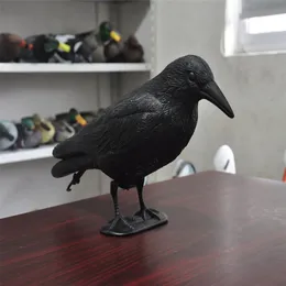Simülasyon Black Crow Kuş Kuş Kurtlayıcı Haşere Kontrolü Güvercin Çarpıştıran Bahçe Dekorasyonu Açık Dekoracion Jardin Dış 220728