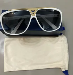 Kostenlose Schiffsmode Luxus neue Marke 0355evidence Sonnenbrille Retro Vintage Männer Markendesigner glänzender Goldrahmen Laser Logo Damen Qualität mit Box