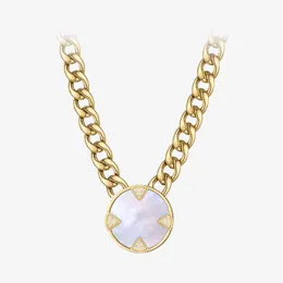 Pendant Necklaces Stainless Steel Necklace Gold Color Shell Fashion Jewelry for Women Collares Para Mujer 220427