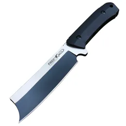 Hochwertiges Outdoor-Survival-Messer mit fester Klinge, 9CR18Mov-Klinge, G10-Griff, Camping-Jagdmesser mit Lederscheide